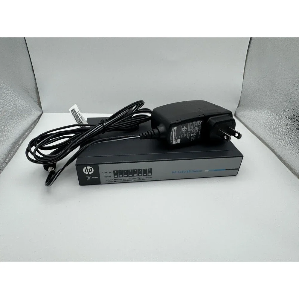 HP 1410 8G Switch 8 Ports Powers On Read Description